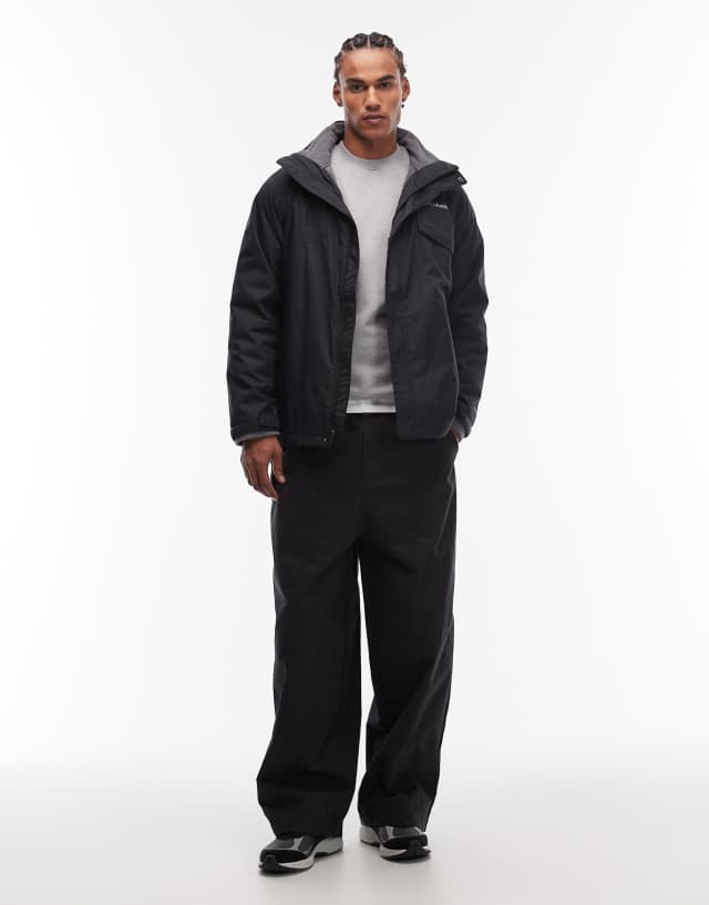 Columbia Bugaboo III fleece interchange jacket in black | ASOS