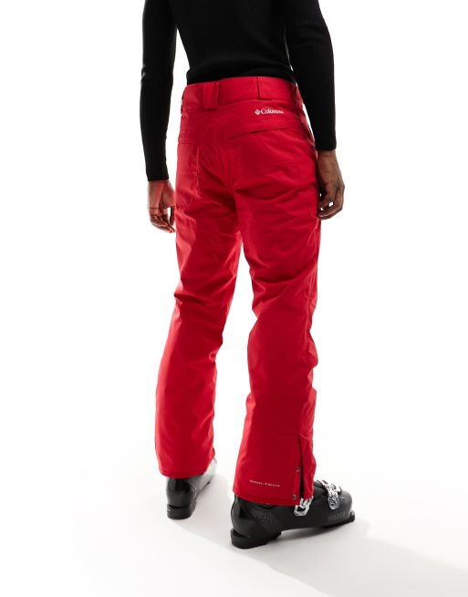 Columbia Bugaboo IV ski pants in red