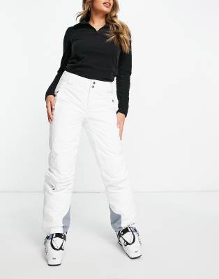 columbia snow pants white