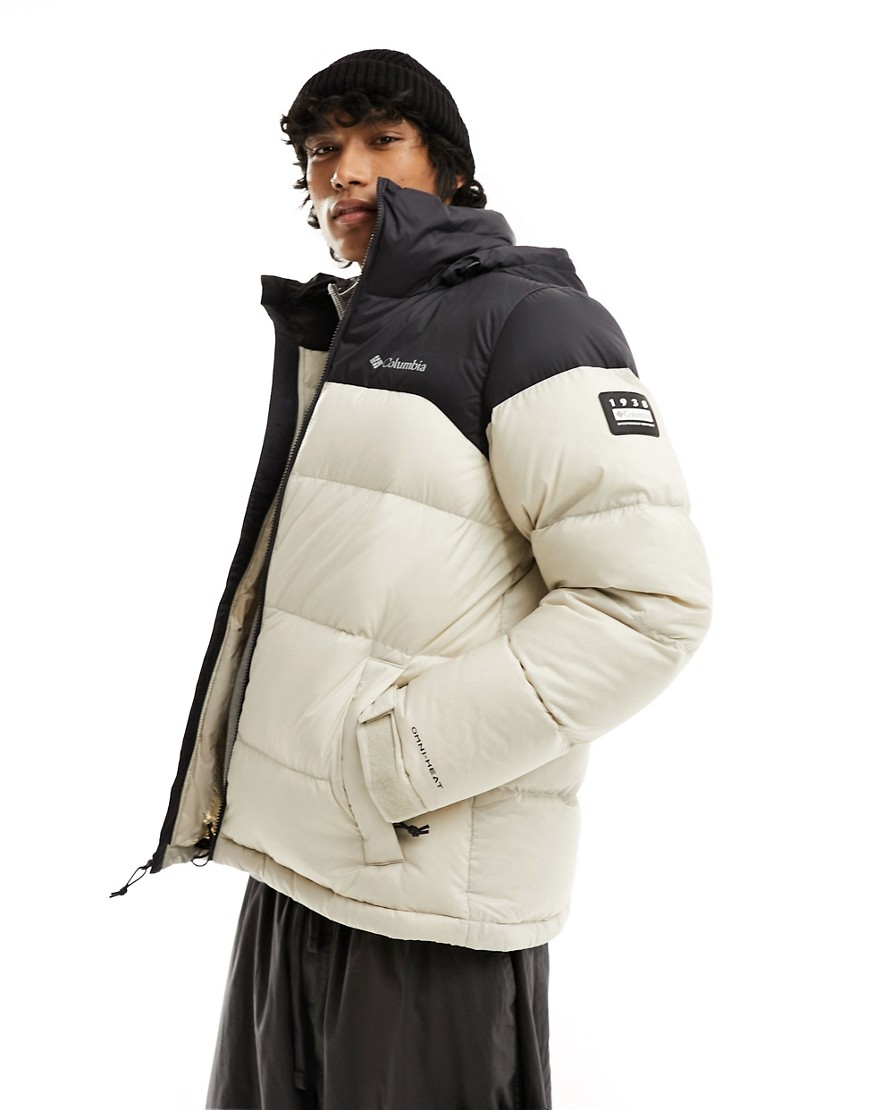 Columbia Bulo Point II packable down puffer jacket in stone-Neutral
