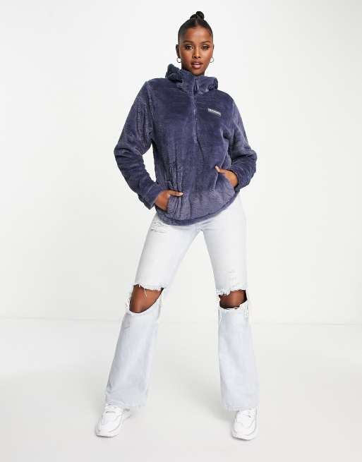 Columbia Bundle Up 1/2 zip hoodie in navy