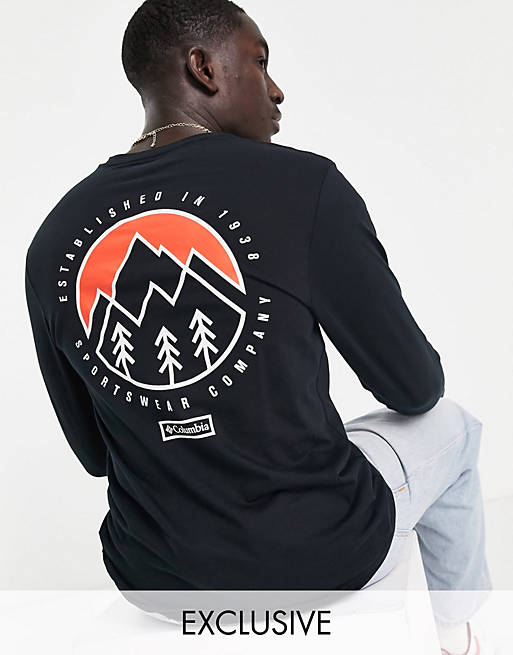 Men Columbia Cades Cove long sleeve t-shirt in black Exclusive at  