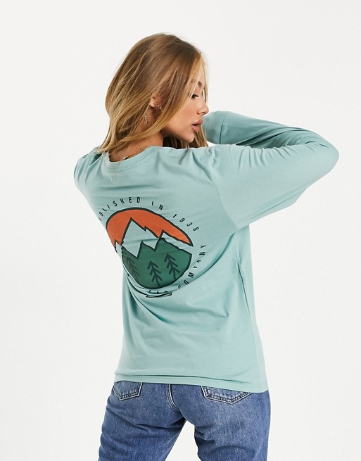 Columbia Cades Cove long sleeve t-shirt in green