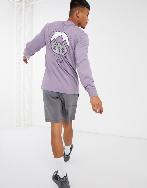 Columbia Cades Cove long sleeved t-shirt in purple