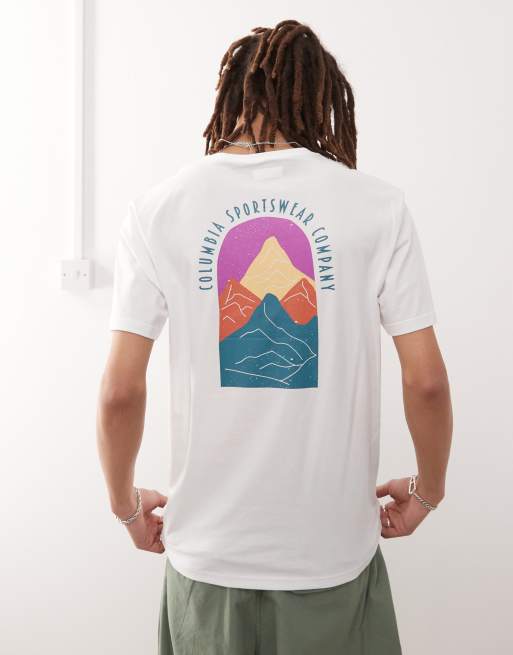 Columbia - Cavalry Trail - T-shirt met korte mouwen en print in wit