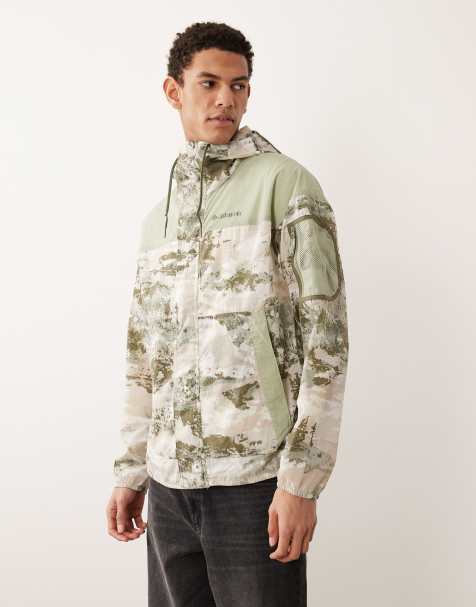 Columbia - Challenger II - Veste coupe-vent fantaisie - Vert multicolore - view 1