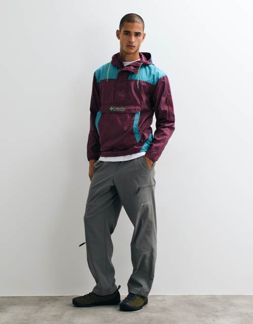Columbia Challenger II windbreaker in maroon, 3 of 5