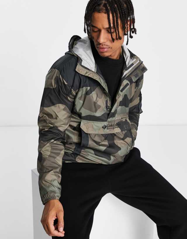 Columbia - challenger overhead windbreaker in camo