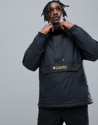 columbia black challenger pullover jacket