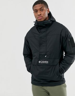 columbia black challenger pullover jacket