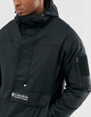 columbia khaki challenger pullover jacket