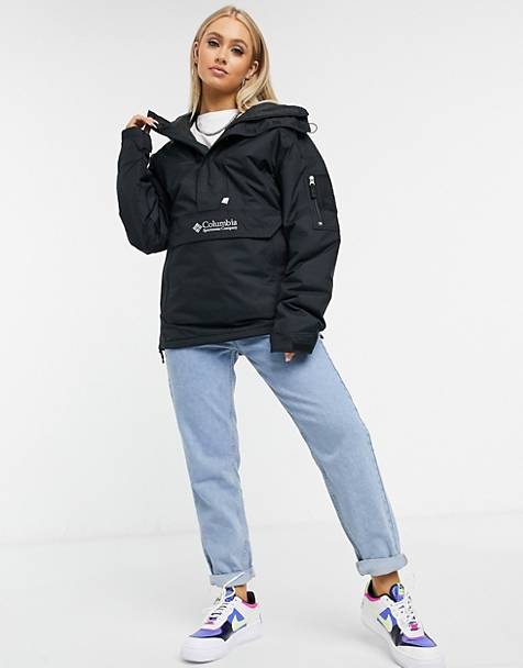 Columbia Challenger pullover jacket in black
