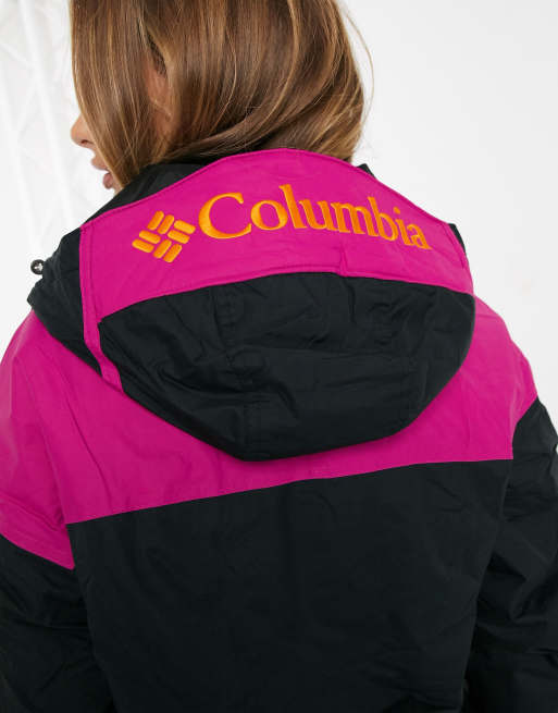 Pink and hot sale black columbia jacket