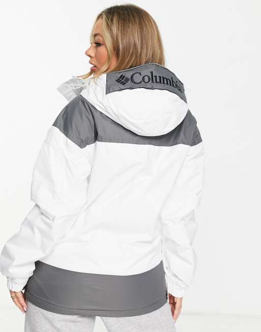 Columbia grey challenger pullover on sale jacket