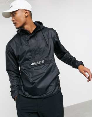 columbia challenger windbreaker black