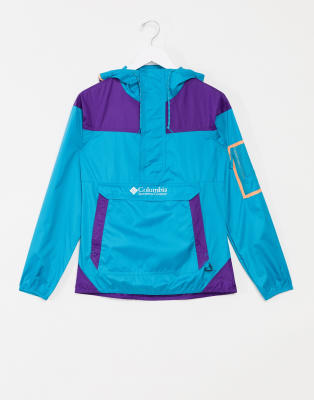 columbia purple windbreaker