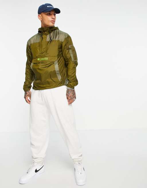 Columbia khaki clearance challenger pullover jacket