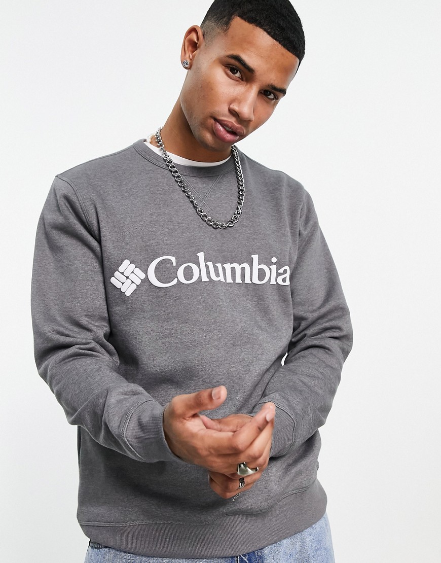 Columbia chest logo sweatshirt in gray
