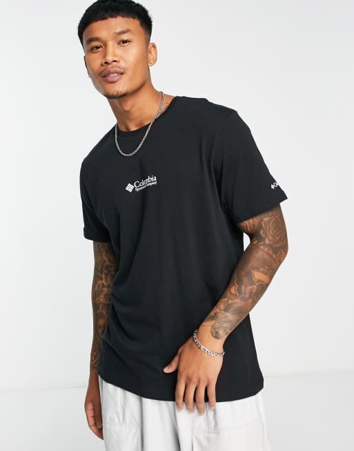 Columbia chest logo t-shirt in exclusive to ASOS | ASOS