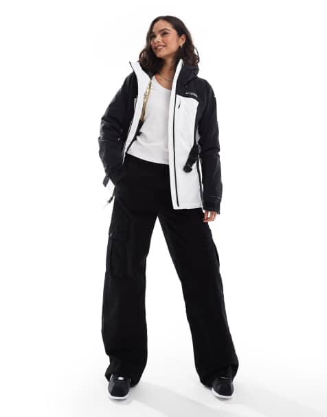Columbia Cirque Bowl insulated ski jacket in white and black - view 1
