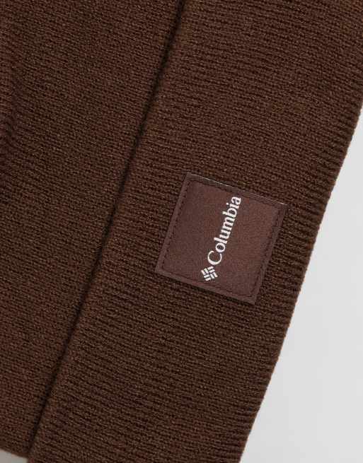 Columbia City Trek heavyweaight beanie in brown, 2 of 3
