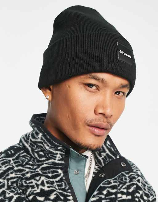 Platz Columbia City Trek heavyweight beanie ASOS in black 