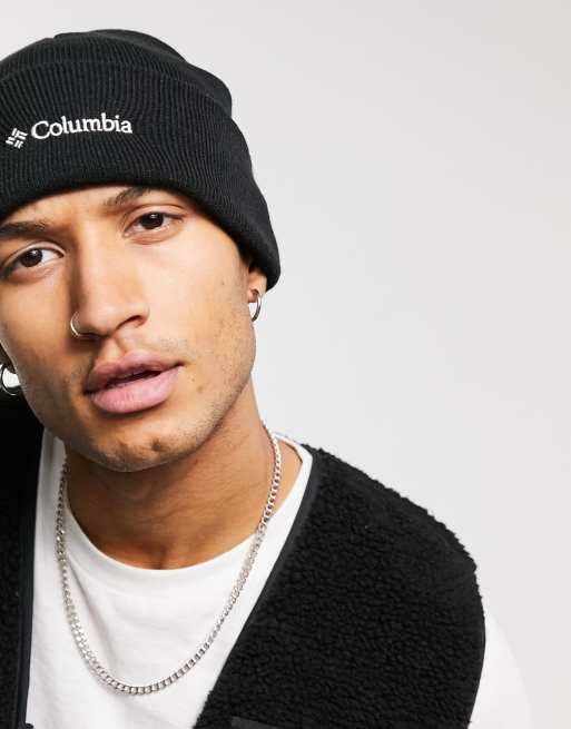 Columbia City Trek heavyweight beanie in black | ASOS