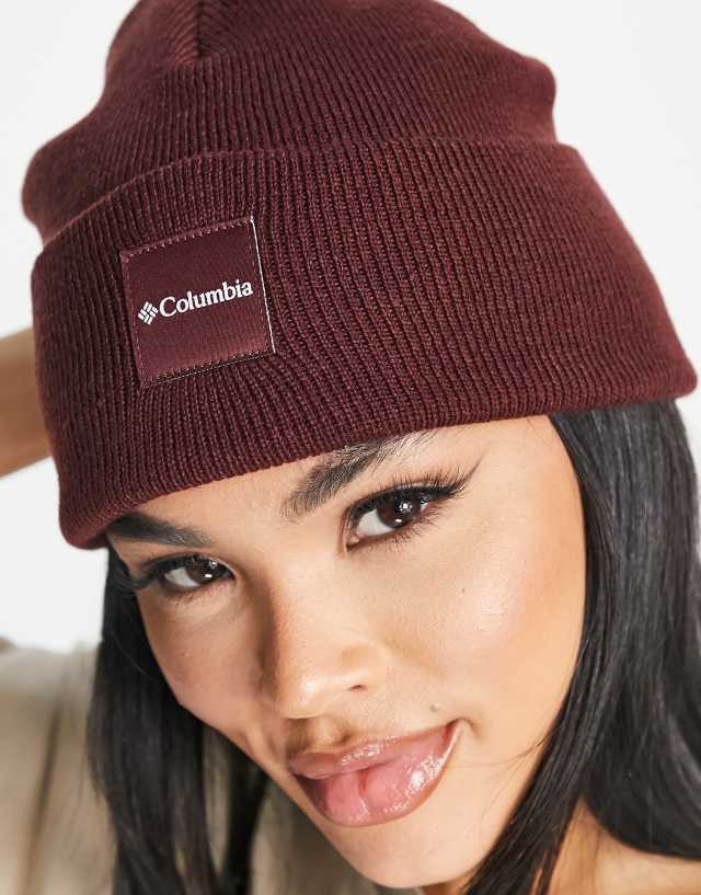 Columbia City Trek Heavyweight beanie in burgundy