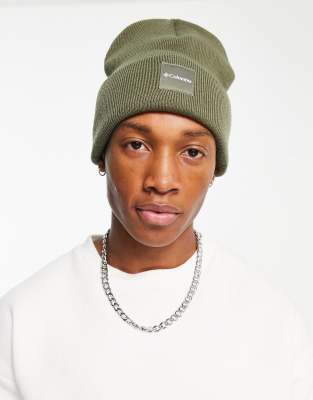 Columbia City Trek Heavyweight beanie in khaki - ASOS Price Checker