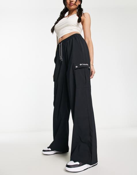 Jordan Flight fleece wide leg sweatpants in black