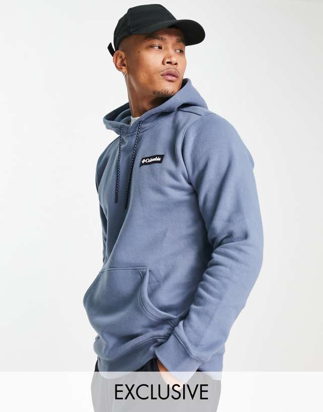 Columbia Cliff Glide hoodie in blue Exclusive to ASOS