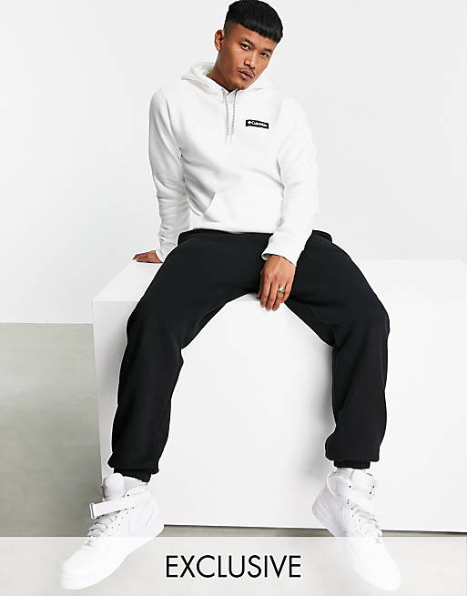Columbia Cliff Glide hoodie in white Exclusive at ASOS