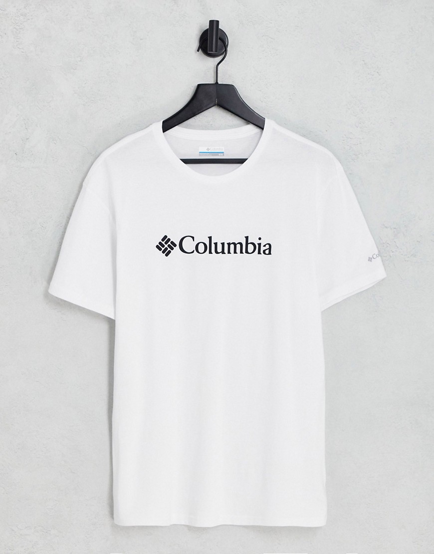 Columbia CSC basic chest logo t-shirt in white