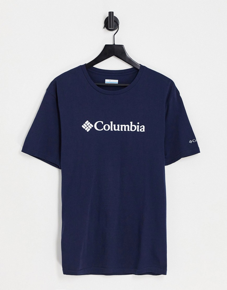 Columbia CSC Basic cotton chest logo t-shirt in navy