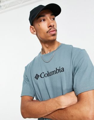 Columbia CSC Basic cotton chest logo t-shirt in teal - ASOS Price Checker