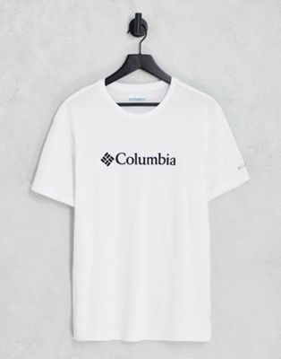 Columbia CSC Basic cotton chest logo t-shirt in white  - ASOS Price Checker