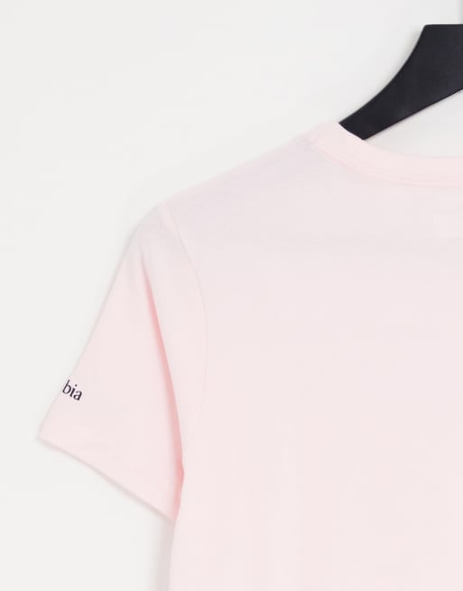 Columbia – CSC Basic – Ljusrosa kort t-shirt med logga, 4 av 4
