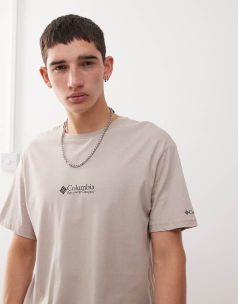 Columbia CSC basic logo short sleeve  t-shirt in brown - view 1