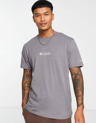 Columbia CSC basic logo t-shirt in gray Exclusive at ASOS