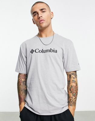 Columbia CSC basic logo t-shirt in grey - ASOS Price Checker