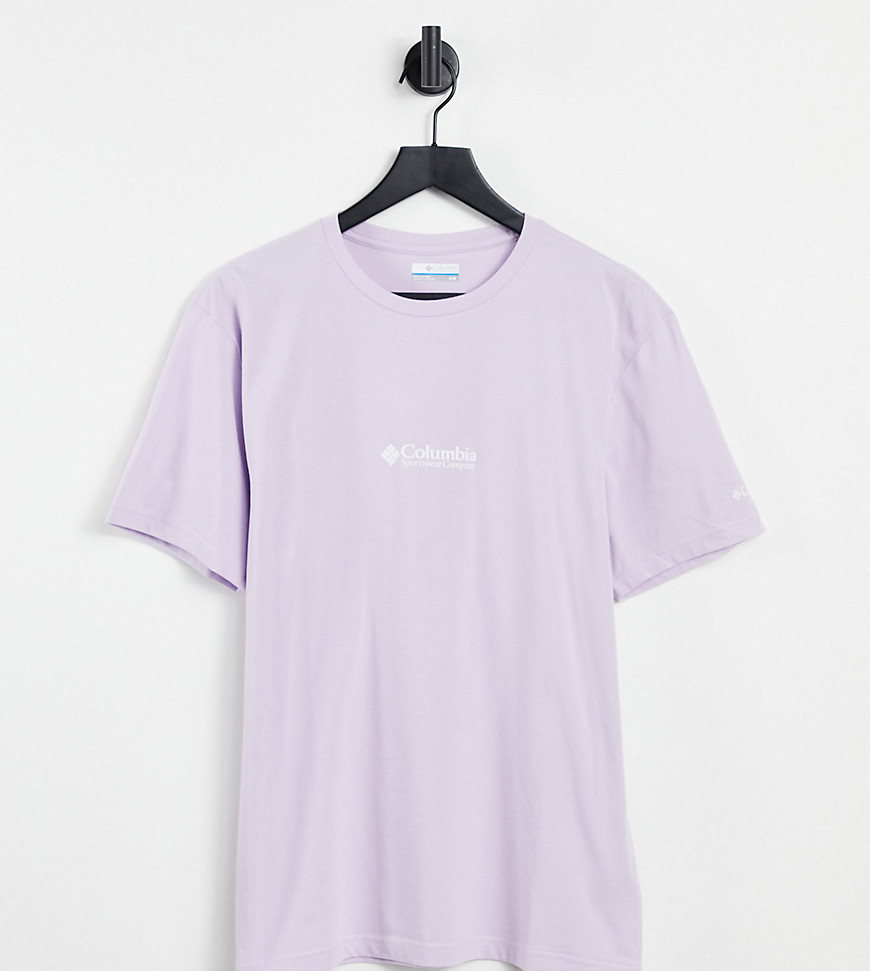 Columbia CSC Basic Logo t-shirt in lilac Exclusive at ASOS-Pink
