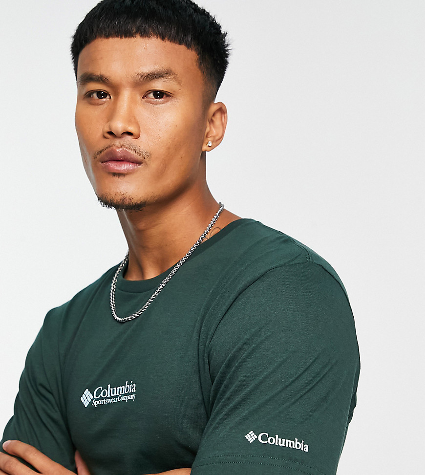 Columbia CSC basic logo t-shirt in spruce green Exclusive at ASOS