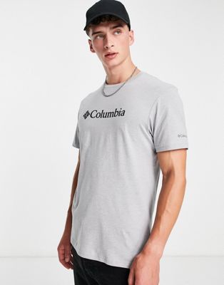 Columbia CSC Basic cotton chest logo t-shirt in grey - ASOS Price Checker