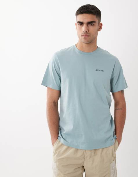 Columbia CSC basic t-shirt in blue - view 1