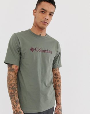 Columbia - CSC Basic - T-shirt met logo in groen