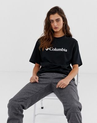 Columbia - CSC - Basic T-shirt met Logo in zwart