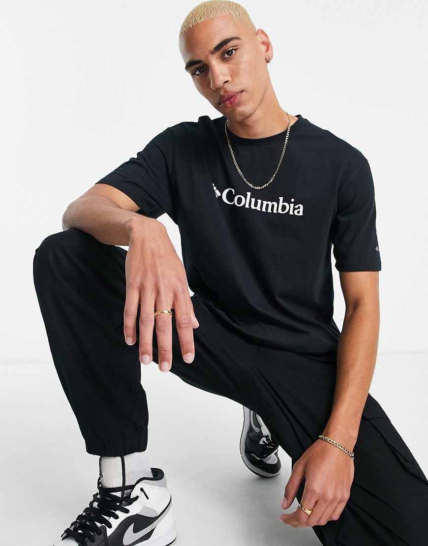 Columbia - CSC Basic - T-shirt met logo in zwart