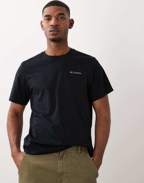 Columbia - CSC - Basic T-shirt met logo in zwart - view 1