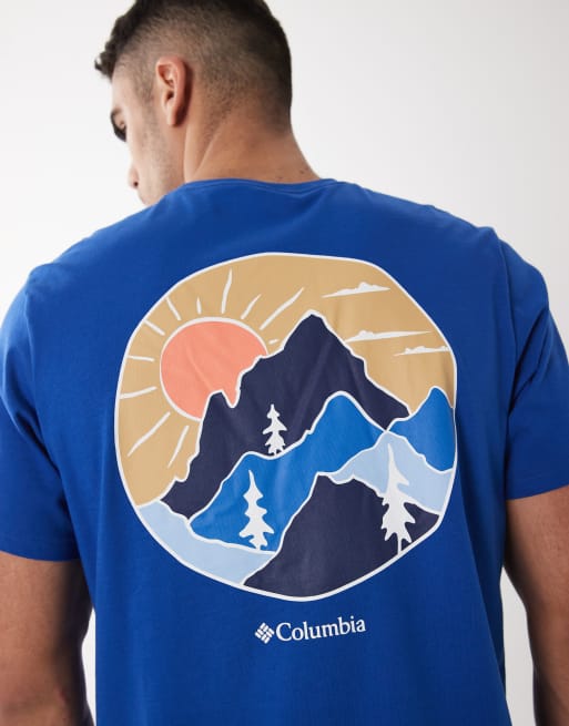 Columbia – CSC – Blå t-shirt med landskapstryck baktill, 4 av 5