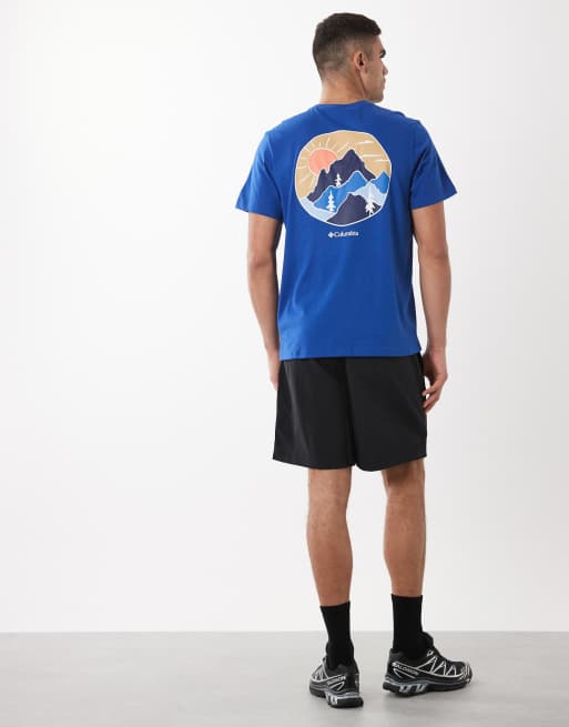 Columbia – CSC – Blå t-shirt med landskapstryck baktill, 5 av 5